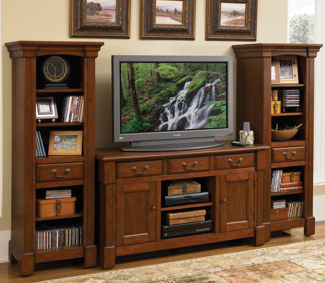 Home Styles Aspen 3 Piece Entertainment Center AHFA Wall Unit